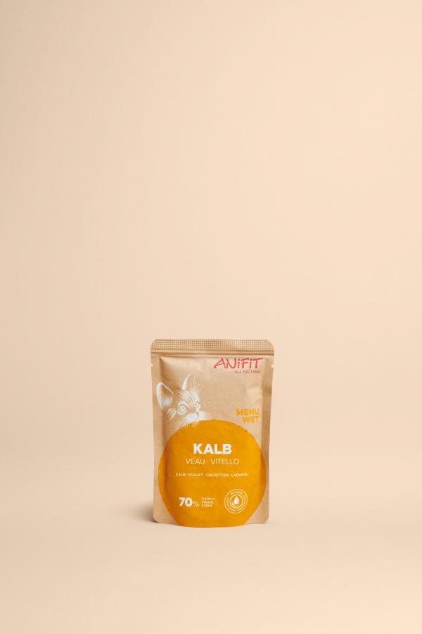 Cibo umido per gatti con carne di vitello